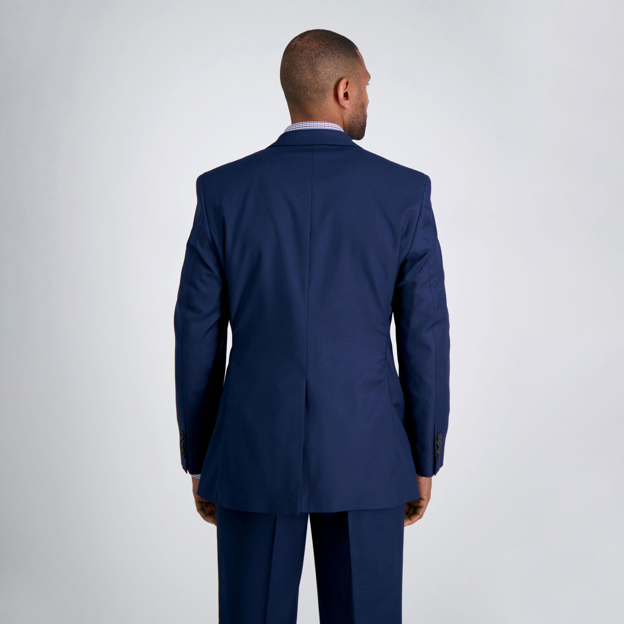 40Wx30L Haggar Mens 4-Way Stretch Solid Gab Classic Fit Suit Separate Pant Black J.M 