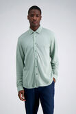 Long Sleeve Pique Shirt, Taupe view# 1