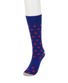 Sullen Blue Dotted Socks, BLUE view# 1