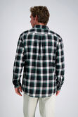 Long Sleeve Flannel Shirt, Black view# 2