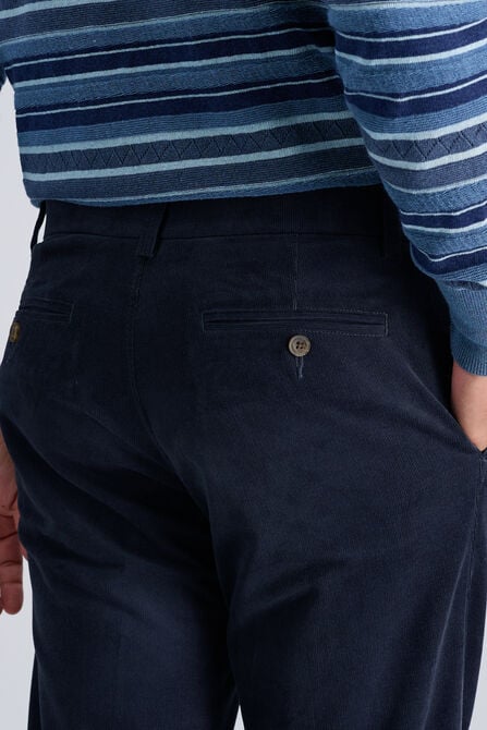 Stretch Corduroy Chino Pant, Heather Blue view# 5