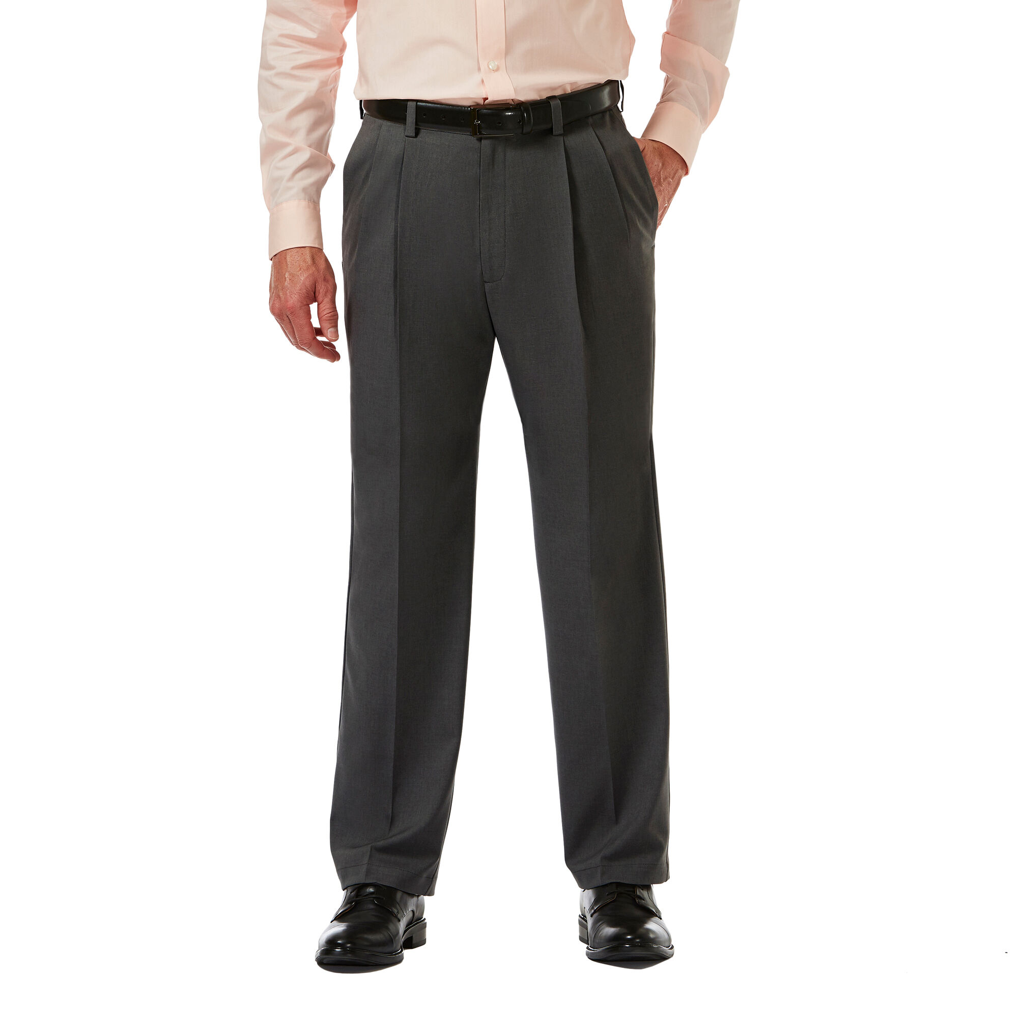 Cool 18 Pro Heather Pant | Classic Fit, Pleat Front, Stretch, No