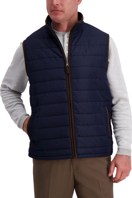 Channel Puffer Vest ,  Midnight view# 1