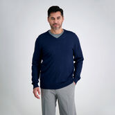 V-Neck Basic Sweater, Navy view# 1