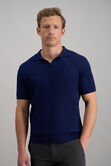 Johnny Collar Ribbed Sweater, Glacier Blue view# 1