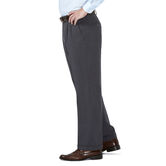 J.M. Haggar Premium Stretch Suit Pant - Pleated Front, Dark Heather Grey view# 2