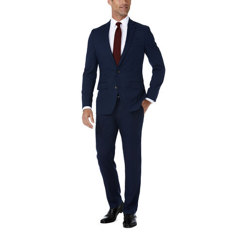 J.M. Haggar Premium Stretch Shadow Check Suit Jacket, BLUE