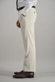 J.M. Haggar Premium Stretch Suit Pant - Flat Front, Natural view# 5