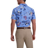 Hula Pineapple Floral Shirt, Delta Blue view# 2