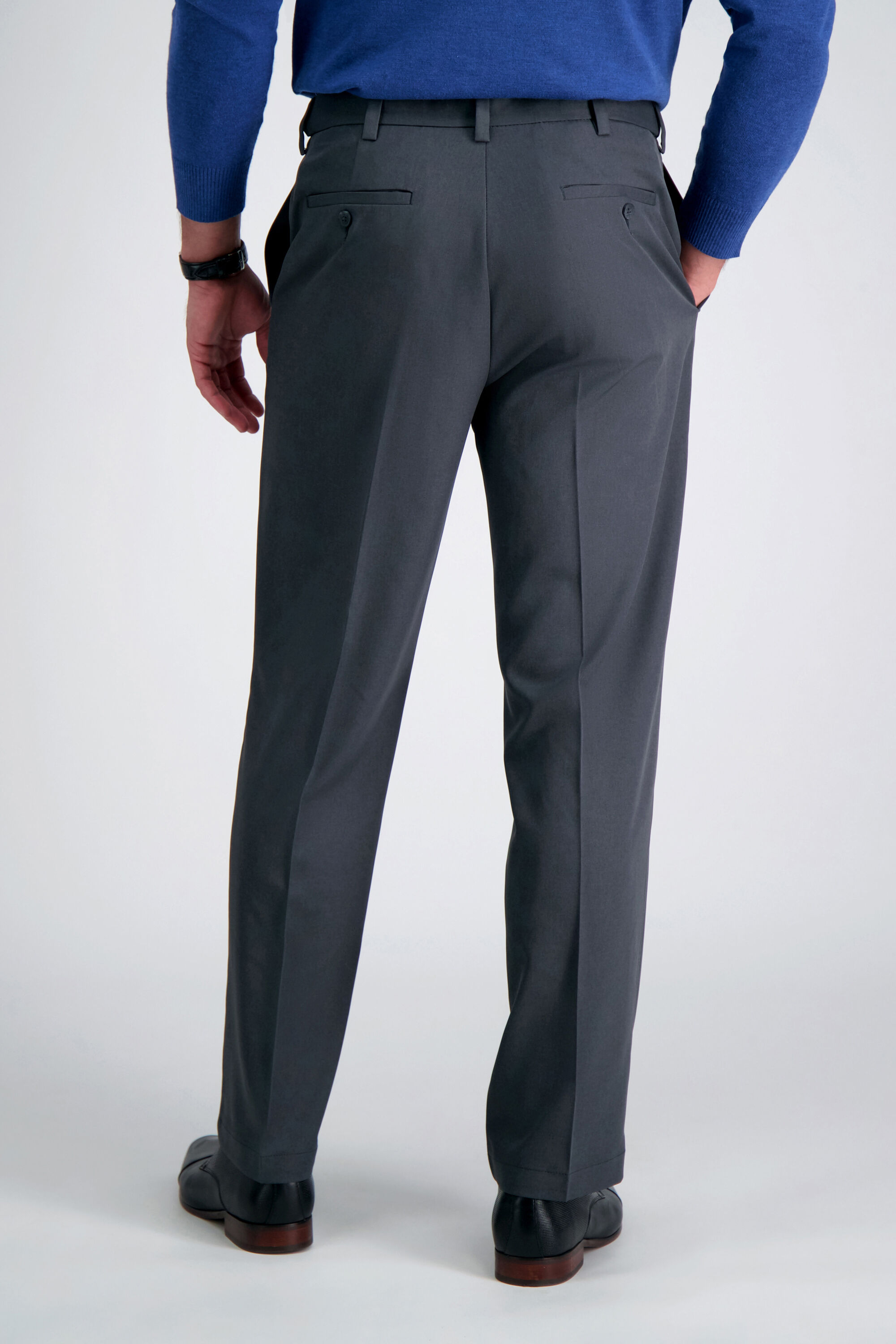 Cool 18 Pro Heather Pant | Classic Fit, Flat Front, Stretch, No Iron ...