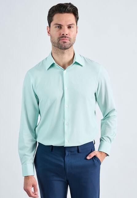 Smart Wash&reg; Dress Shirt - Teal, Teal