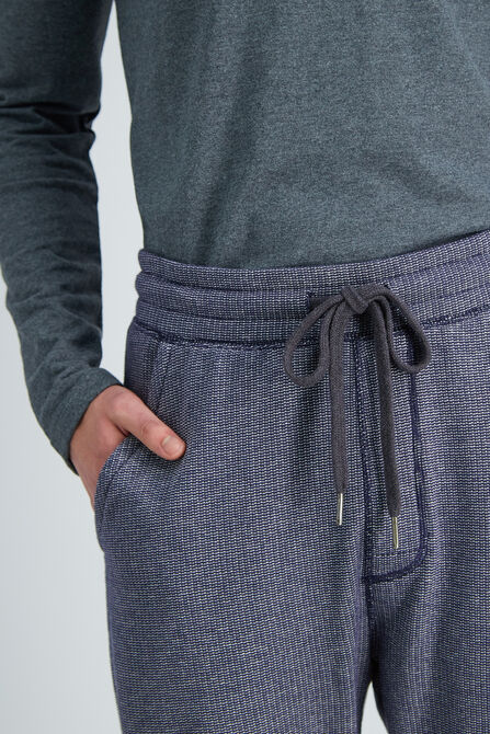 Textured Fleece Jogger Sweatpant, Indigo view# 5