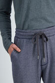 Textured Fleece Jogger Sweatpant, Indigo view# 5