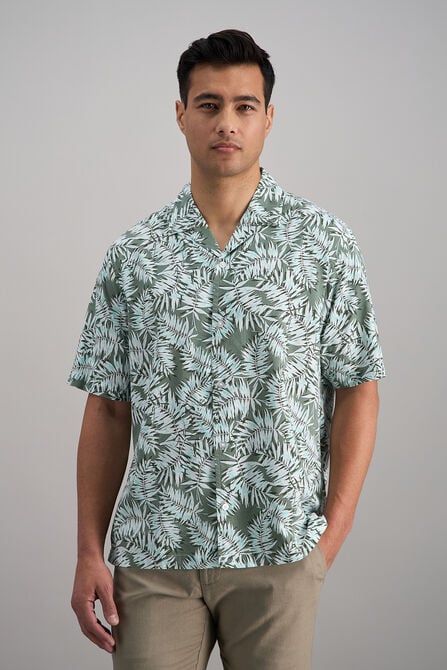 Short Sleeve Camp Shirt, White view# 1
