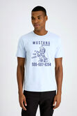 Mustang&reg; Graphic Jersey Tee, Light Blue view# 1