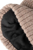 Heathered Micro Cable Crown Beanie, Khaki view# 6