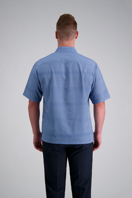 Short Sleeve Camp Shirt, Blue view# 2