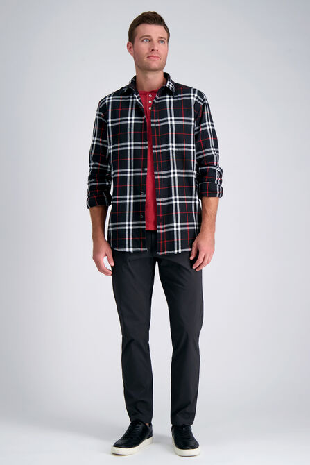 Long Sleeve Flannel Plaid Shirt,  view# 3