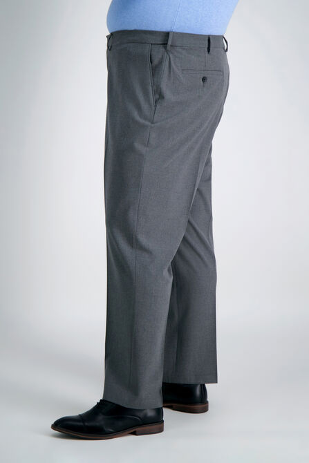 Big &amp; Tall J.M. Haggar 4-Way Stretch Dress Pant, Medium Grey view# 3