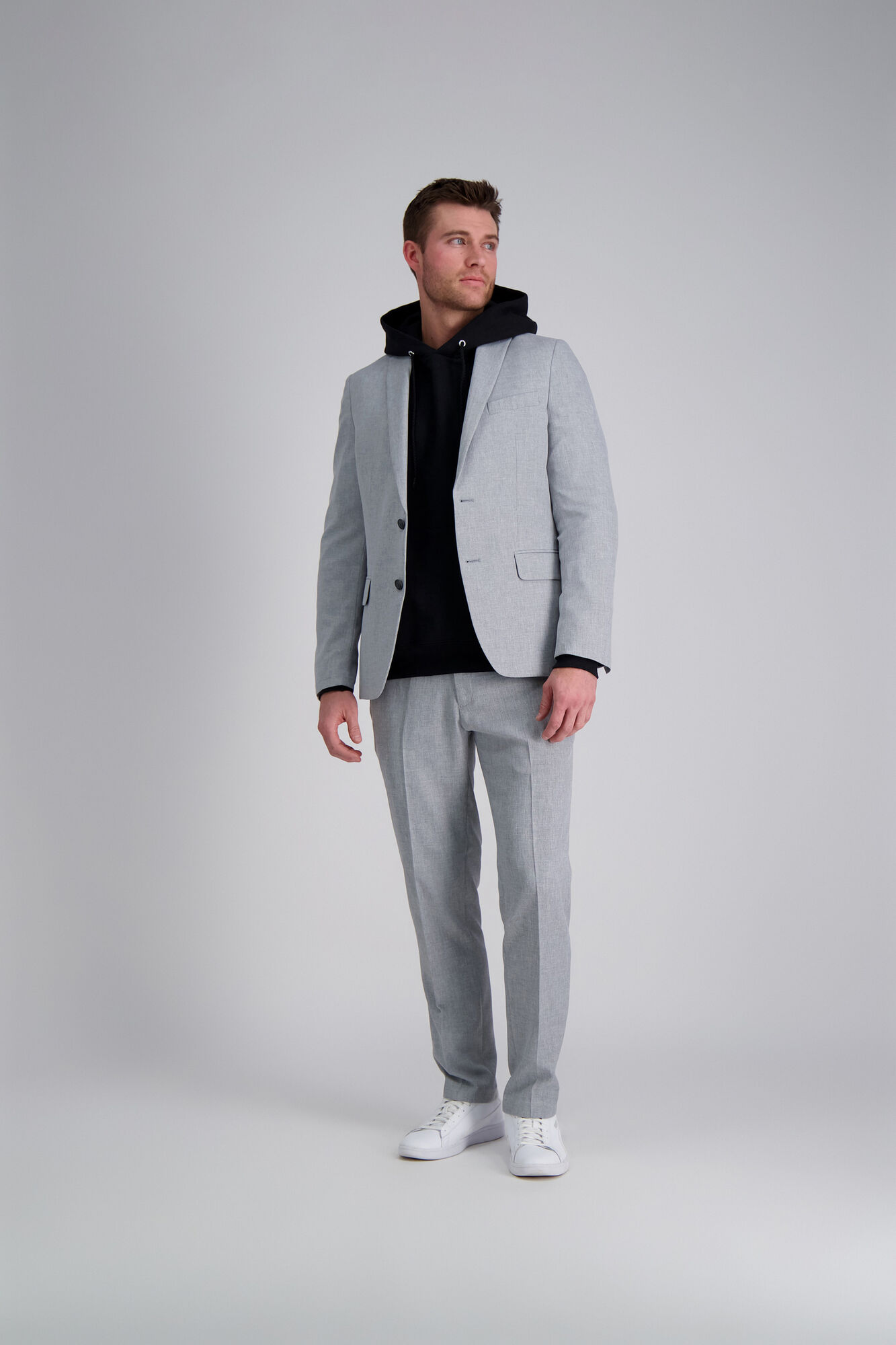 Haggar Smart Wash Suit Separate Jacket Light Grey (HZ80802 Clothing Suits) photo