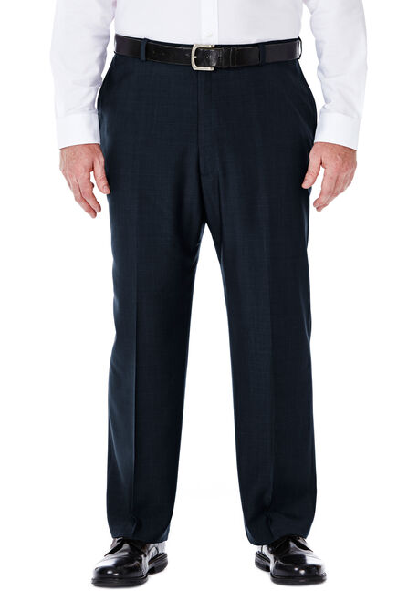 Big &amp; Tall E-CLO&trade; Stria Dress Pant, Navy view# 1