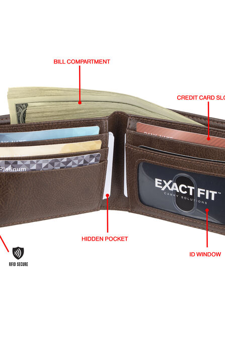 RFID Stretch Slim Fold Wallet, Khaki view# 4