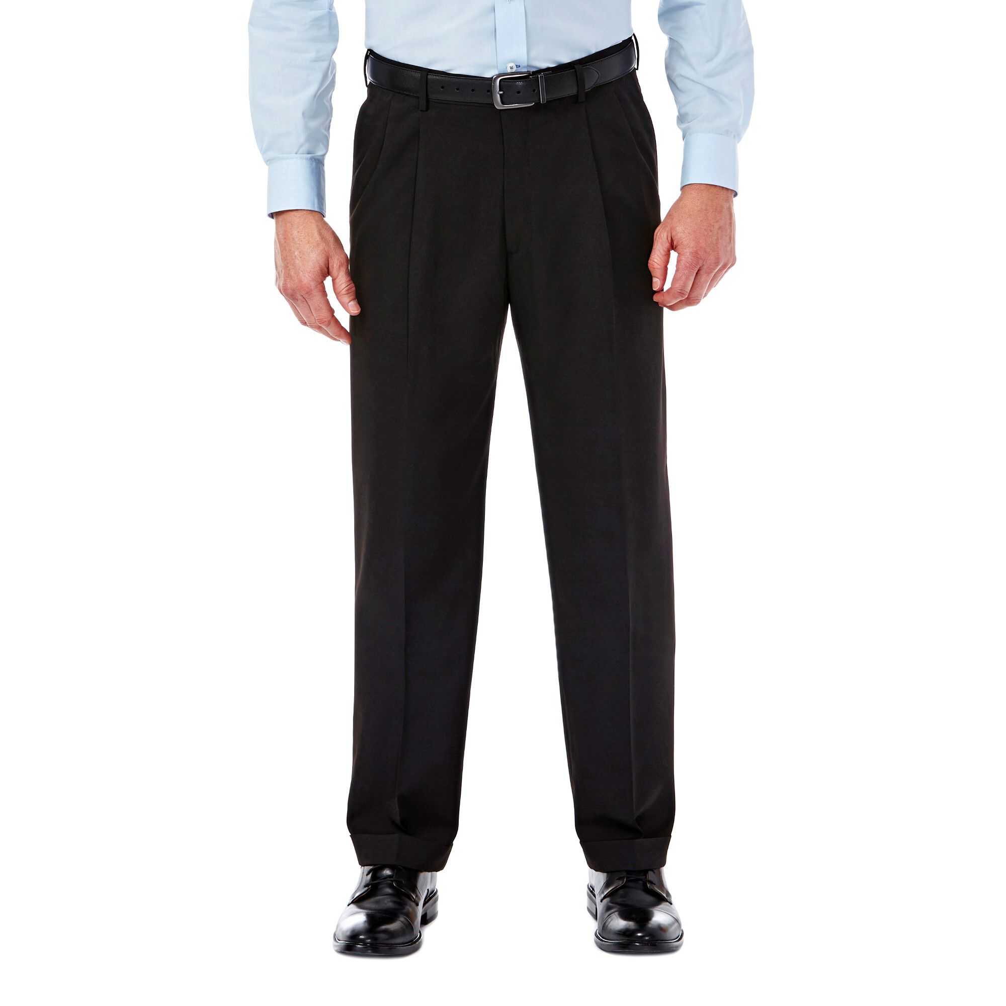 Haggar Mynx Gabardine Dress Pant Black / Charcoal (11111836245 Clothing Pants) photo