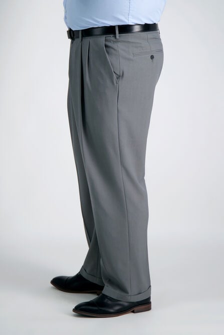 Big &amp; Tall Premium Comfort Dress Pant, Med Grey view# 3