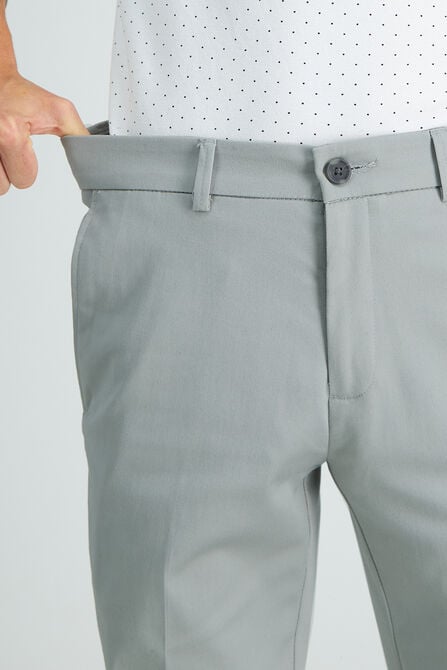 Premium No Iron Khaki Pant, Light Grey view# 6