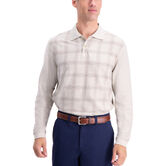 Windowpane Long Sleeve Knit Polo,  view# 1