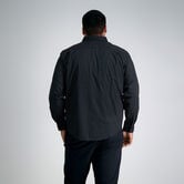 Big &amp; Tall Tuckless Dobby Shirt , Black view# 2