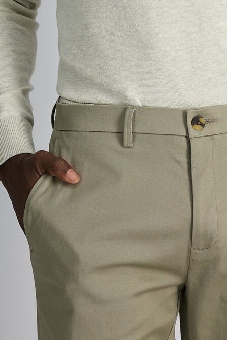 Wrinkle Free Performance Khaki Pant, Khaki view# 5