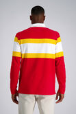 Pro Football Hall of Fame X Haggar - Vintage Wash Rugby Polo,  Crimson #293 view# 3