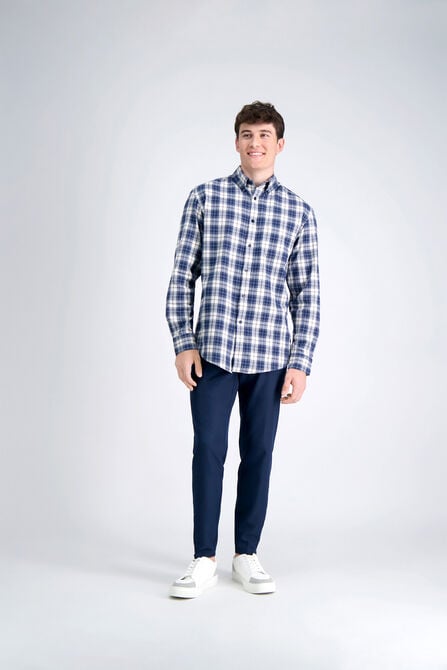 Long Sleeve Brushed Cotton Plaid Shirt ,  view# 3