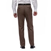 J.M. Haggar Premium Stretch Suit Pant - Flat Front, Chocolate, hi-res