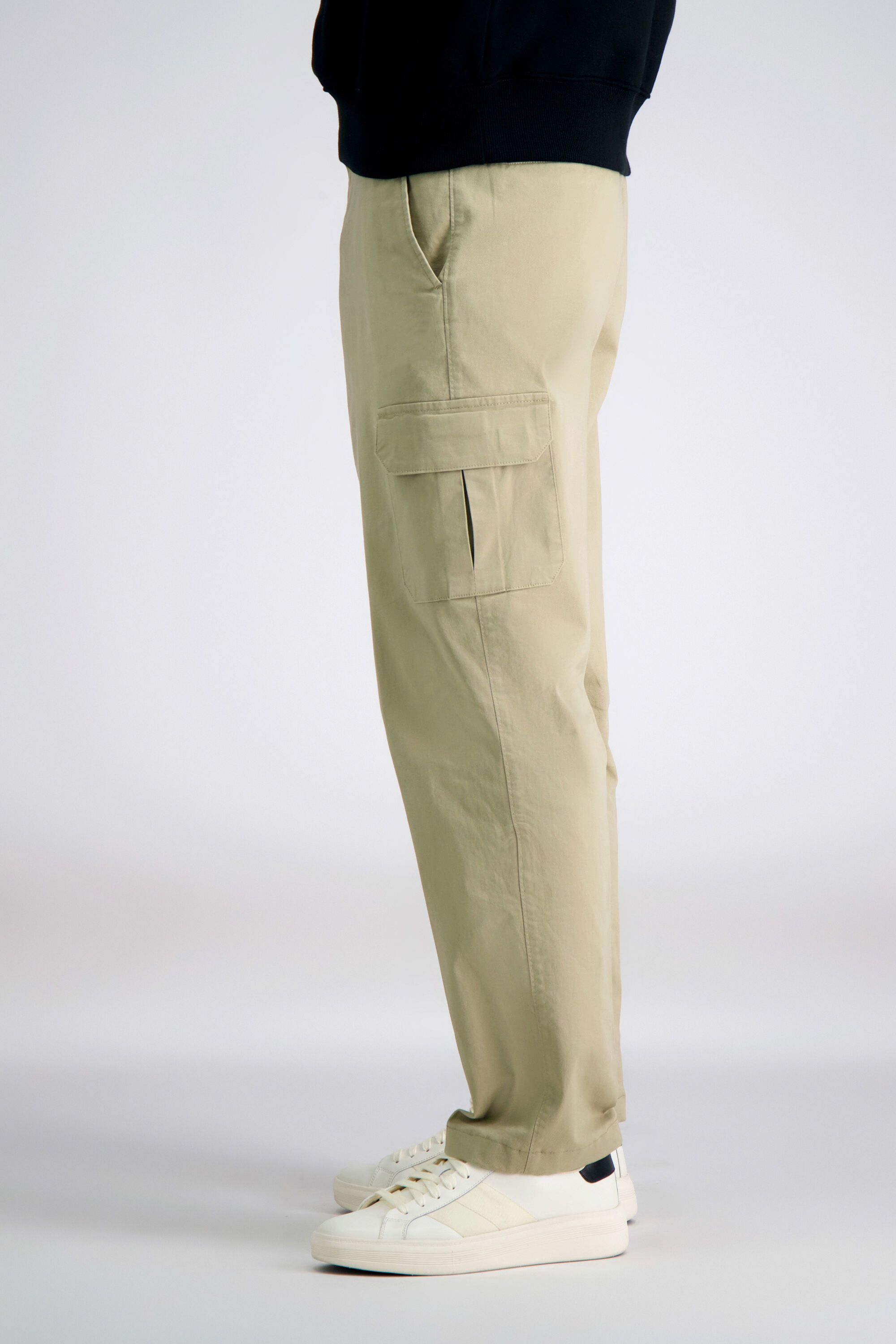 Stretch Comfort Cargo Pant Classic Fit Flat Front Haggar