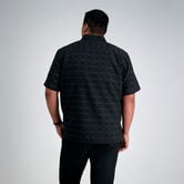 Big &amp; Tall Microfiber Plaid Shirt, Black view# 2