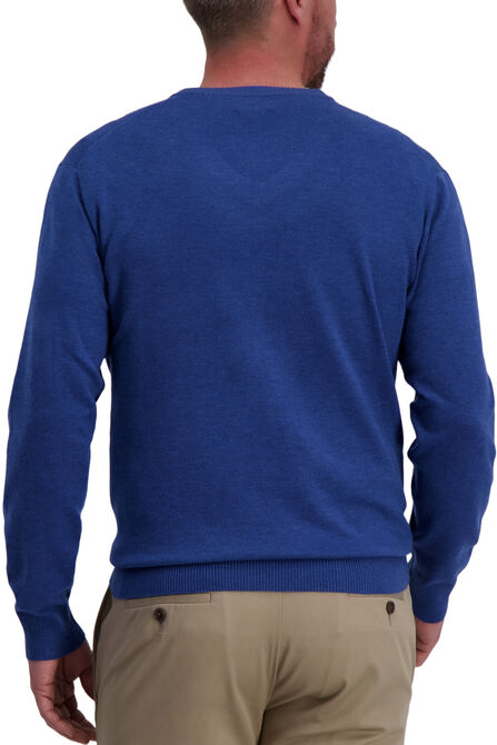 Basic V-Neck Sweater, Navy view# 2