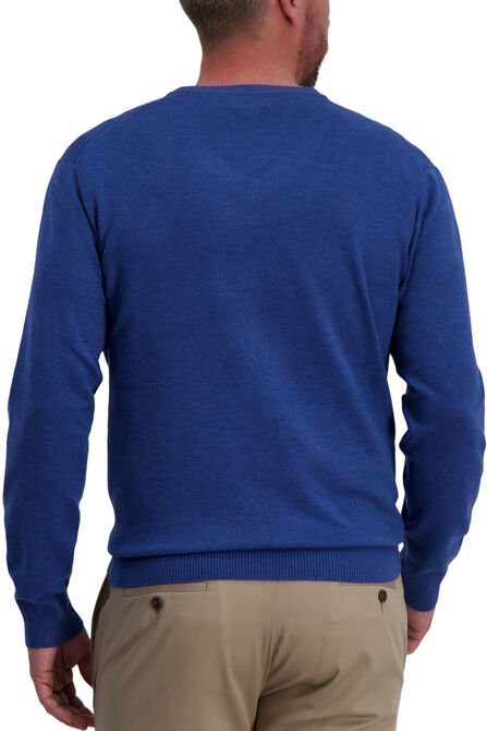 Basic V-Neck Sweater, Dark Grey view# 2