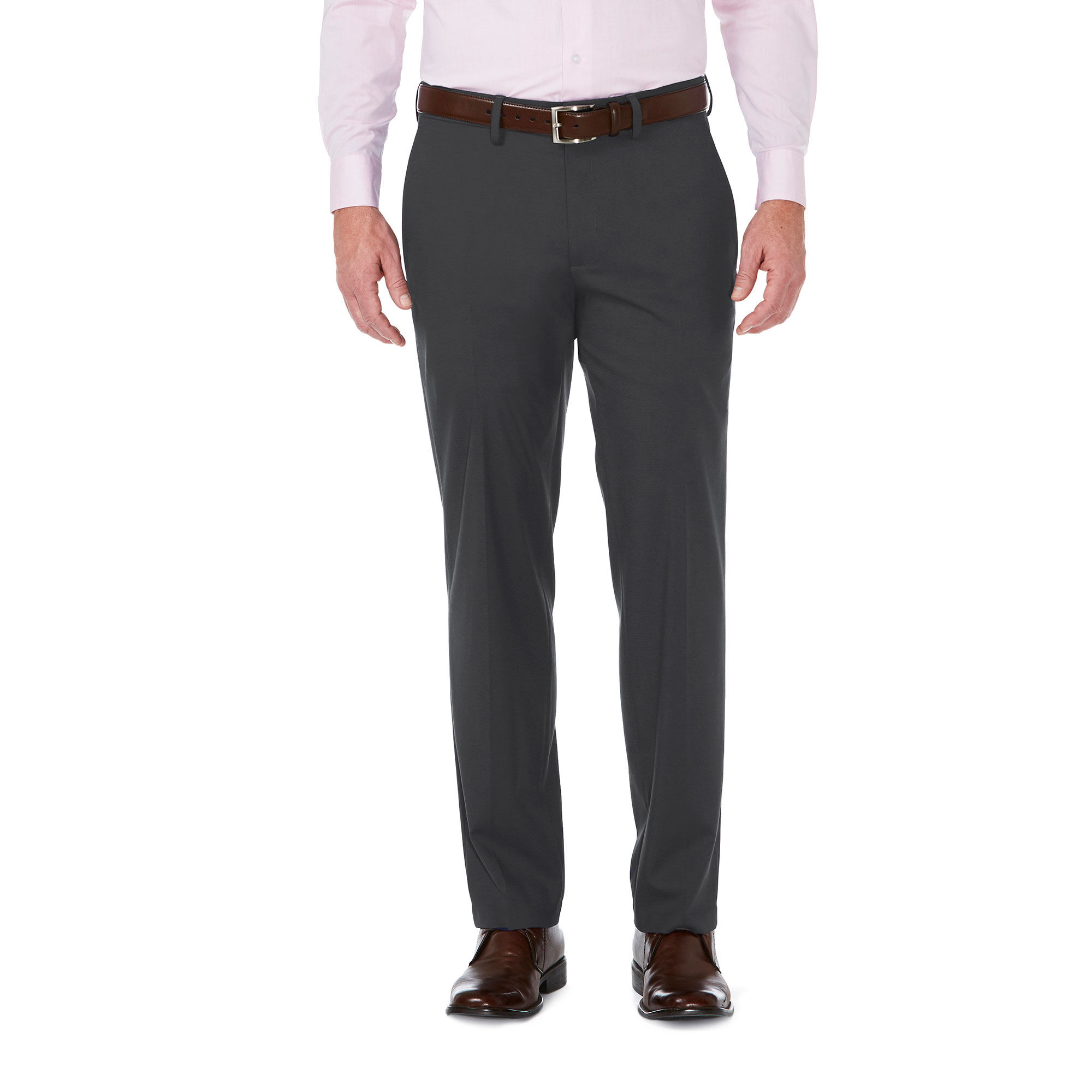 J.M. Haggar Premium Stretch Shadow Check Suit Pant Black / Charcoal (HY70274 Clothing Pants) photo