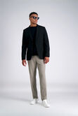 J.M. Haggar Dress Pant - Sharkskin, Oatmeal view# 5