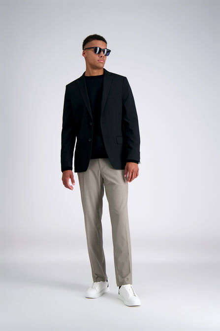 J.M. Haggar Dress Pant - Sharkskin, Oatmeal view# 5