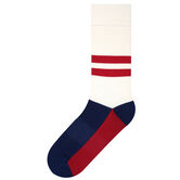 Double Stripe Socks, Ivory view# 1