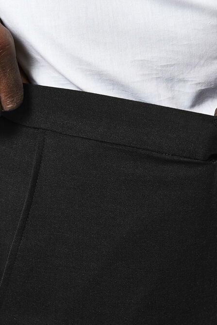 Big &amp; Tall J.M. Haggar Premium Stretch Suit Pant - Flat Front, Black view# 4