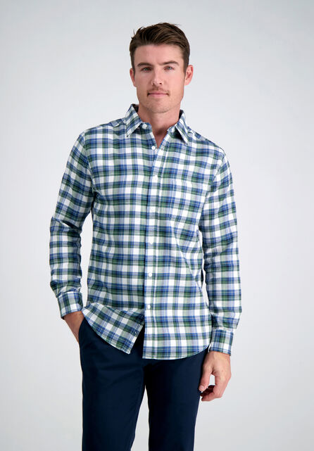 Multi Check Plaid Shirt, Dark Sea Blue