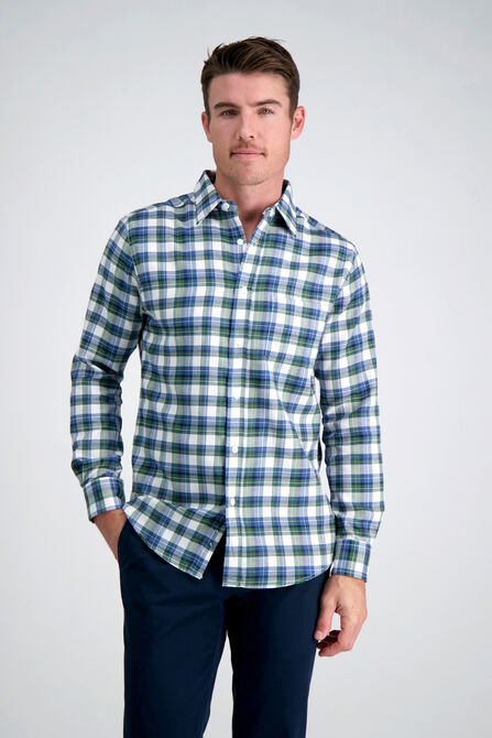 Multi Check Plaid Shirt, Dark Sea Blue view# 1