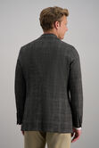 J.M. Haggar Slub Glen Plaid Sport Coat, Brown Heather view# 4