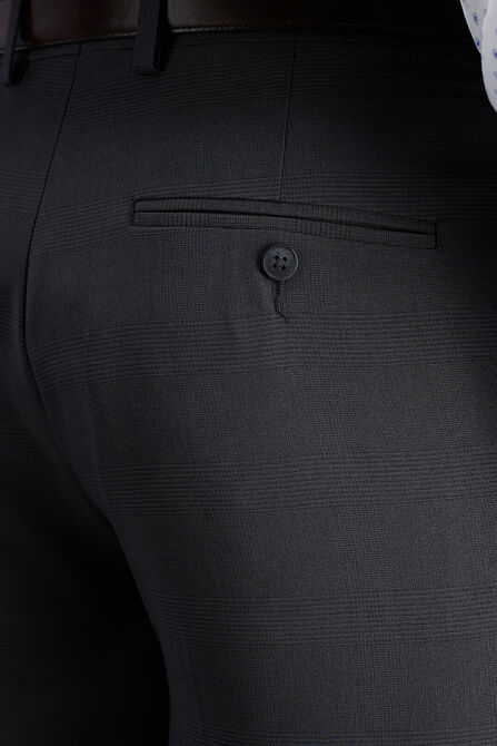 Premium Comfort Dress Pant - Tonal Glen Plaid, Black / Charcoal view# 2