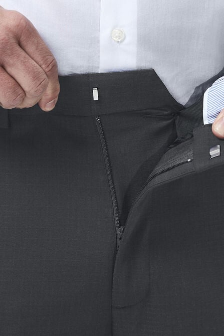 J.M. Haggar Grid Suit Pant, Black / Charcoal view# 5