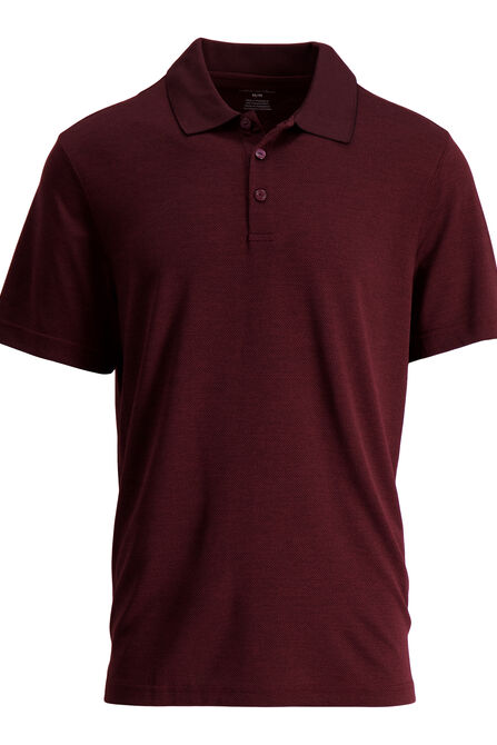 Cool 18&reg; Pro Textured Golf Polo, Windsor WIne view# 1
